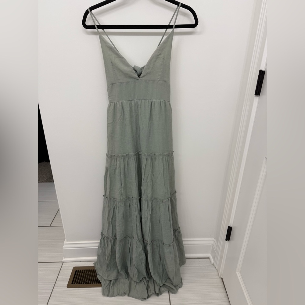 Elegant Green Maxi Dress